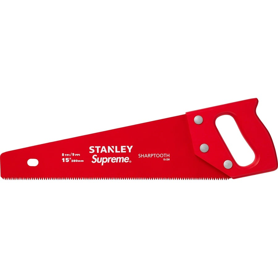 Details on Supreme Stanley 15" Saw Red from fall winter
                                                    2021 (Price is $58)