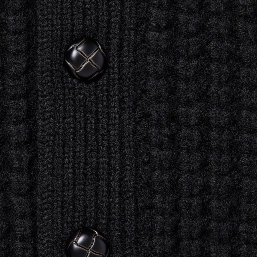 Details on Waffle Knit Cardigan Black from fall winter 2021 (Price is $188)