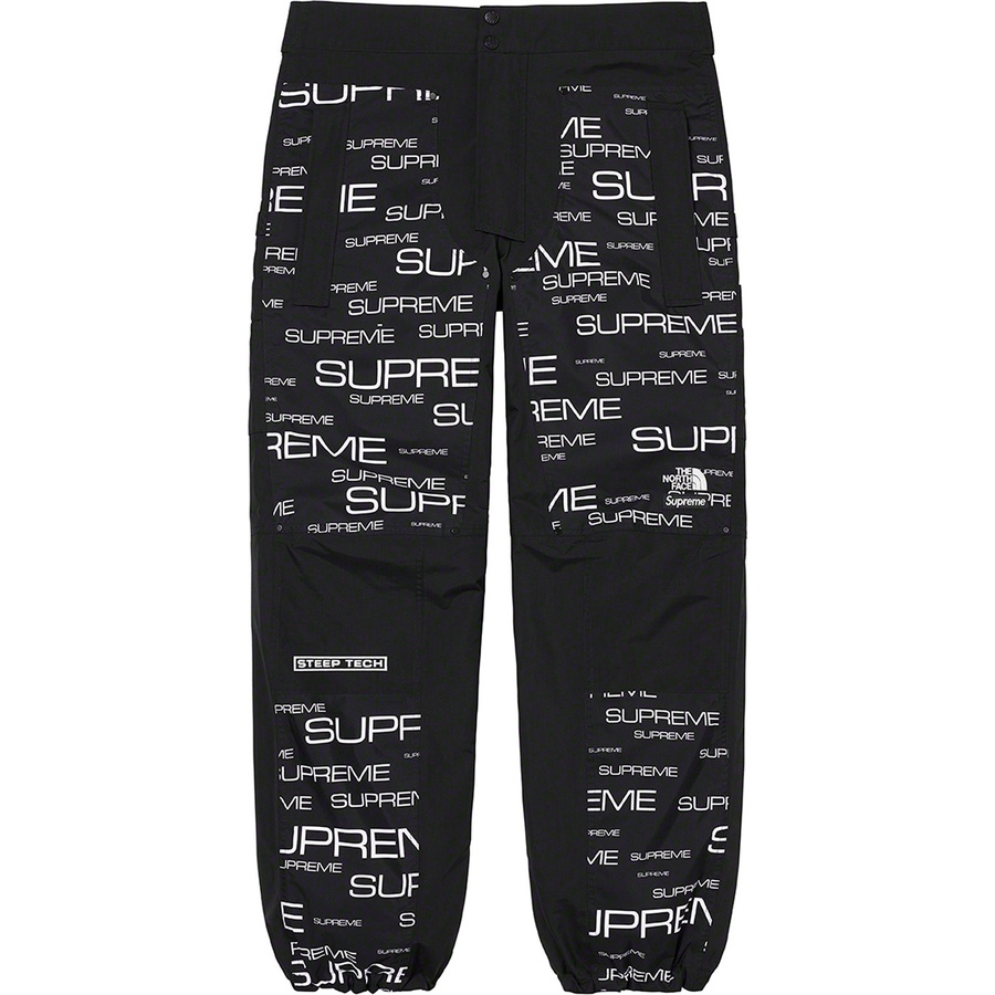 Details on Supreme The North Face Steep Tech Pant Black from fall winter 2021 (Price is $278)