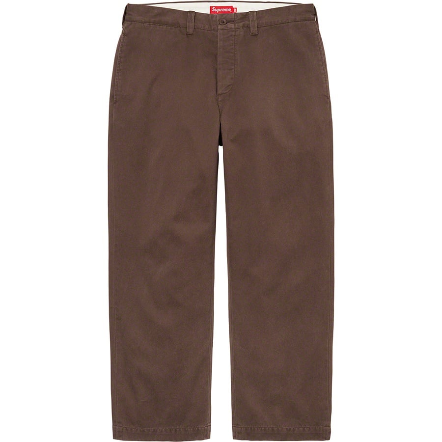 Details on Chino Pant Brown from fall winter
                                                    2021 (Price is $148)