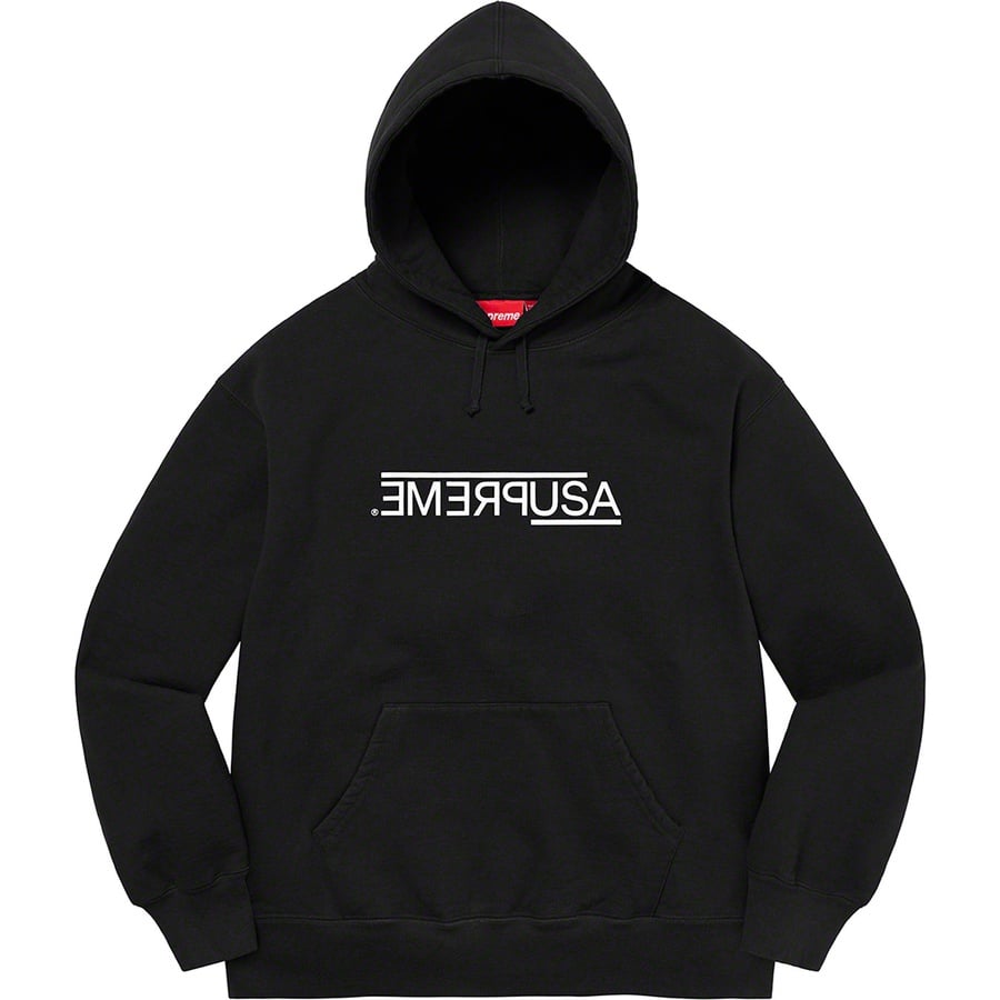 Details on USA Hooded Sweatshirt Black from fall winter
                                                    2021 (Price is $158)