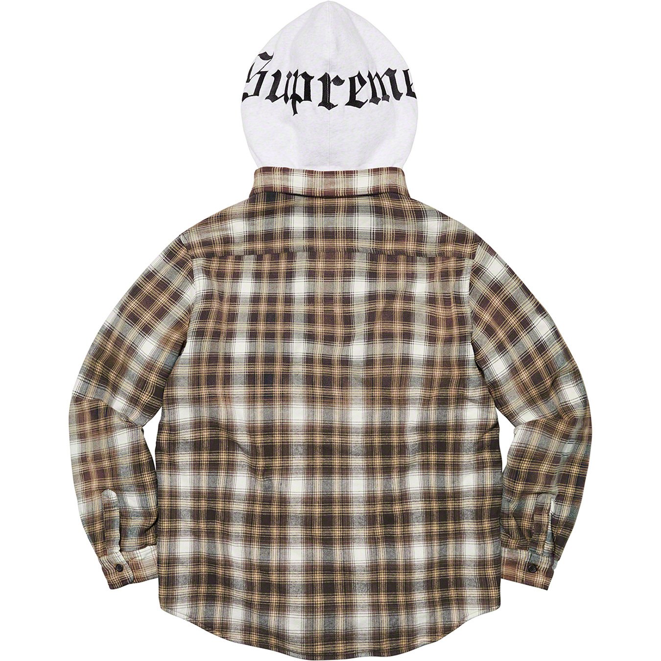 Hooded Flannel Zip Up Shirt - fall winter 2021 - Supreme