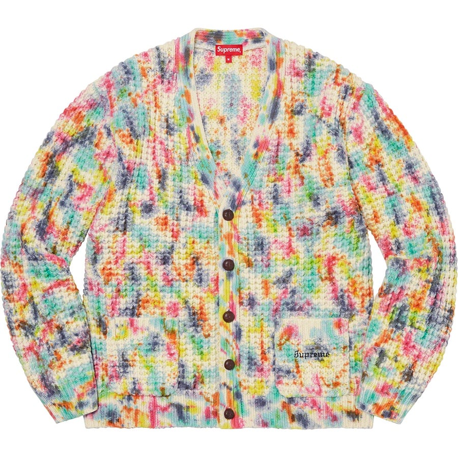 Details on Waffle Knit Cardigan Tie Dye from fall winter
                                                    2021 (Price is $188)