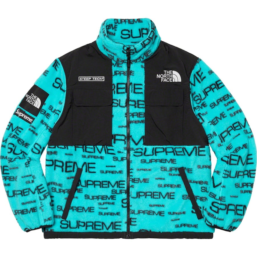 Details on Supreme The North Face Steep Tech Fleece Jacket Teal from fall winter 2021 (Price is $288)