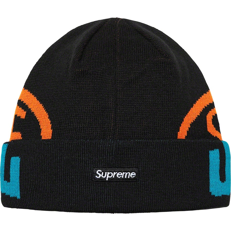 Details on New Era 2-Tone Logo Beanie Black from fall winter 2021 (Price is $38)
