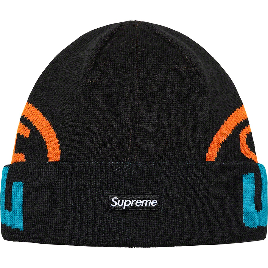 Details on New Era 2-Tone Logo Beanie Black from fall winter
                                                    2021 (Price is $38)