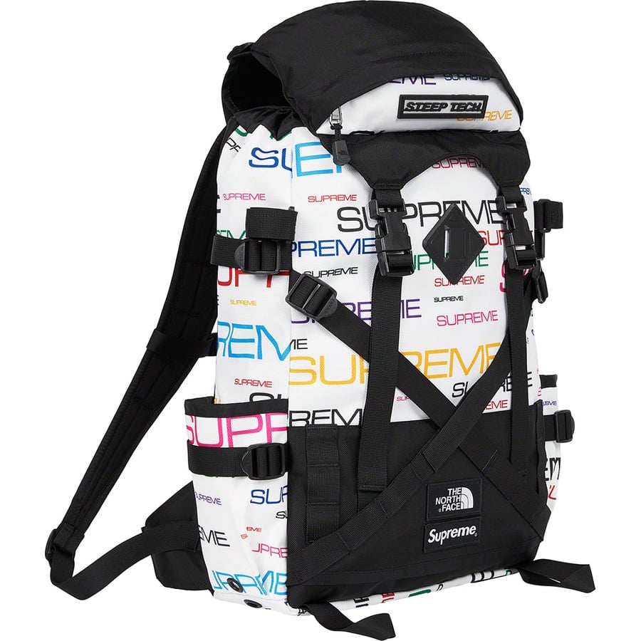 Details on Supreme The North Face Steep Tech Backpack White from fall winter 2021 (Price is $168)