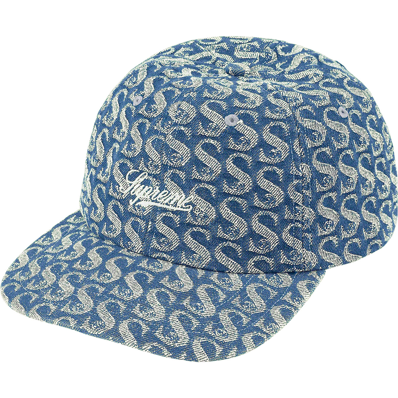 hat monogram denim