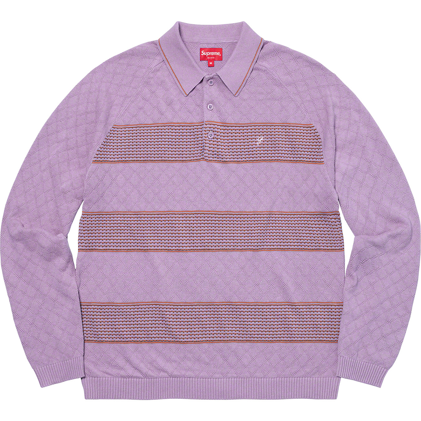 Knit Stripe L S Polo - fall winter 2021 - Supreme