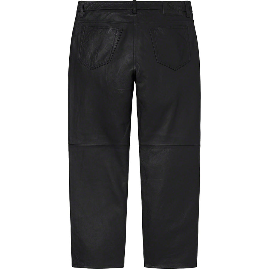 Details on Leather 5-Pocket Jean Black from fall winter
                                                    2021 (Price is $398)