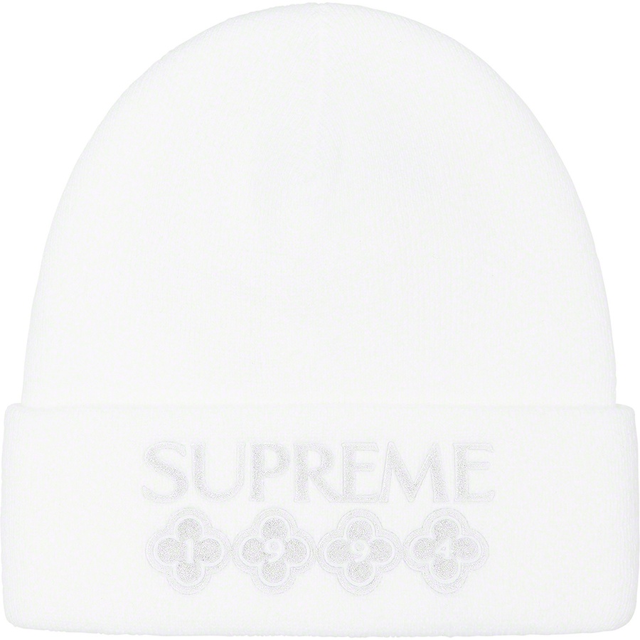 Details on Glitter Beanie White from fall winter 2021 (Price is $38)