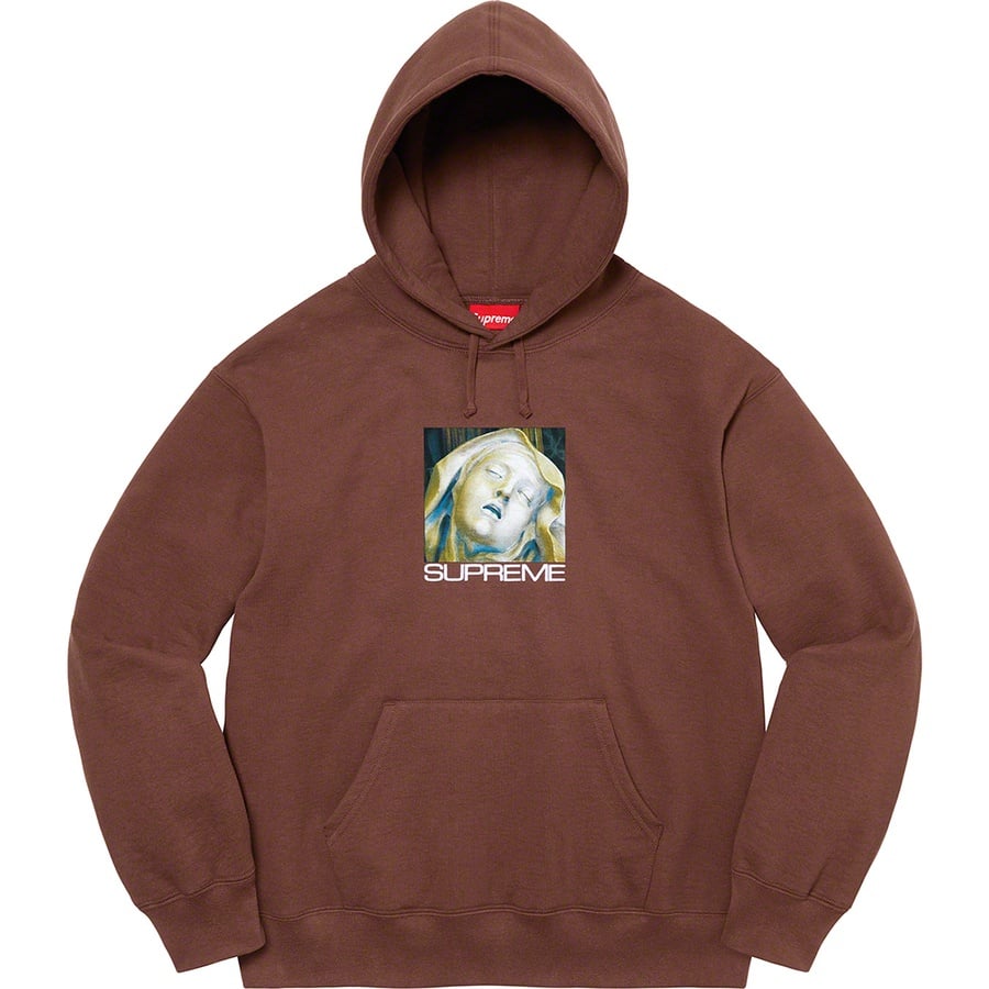 Details on Ecstasy Hooded Sweatshirt Dark Brown from fall winter
                                                    2021 (Price is $158)