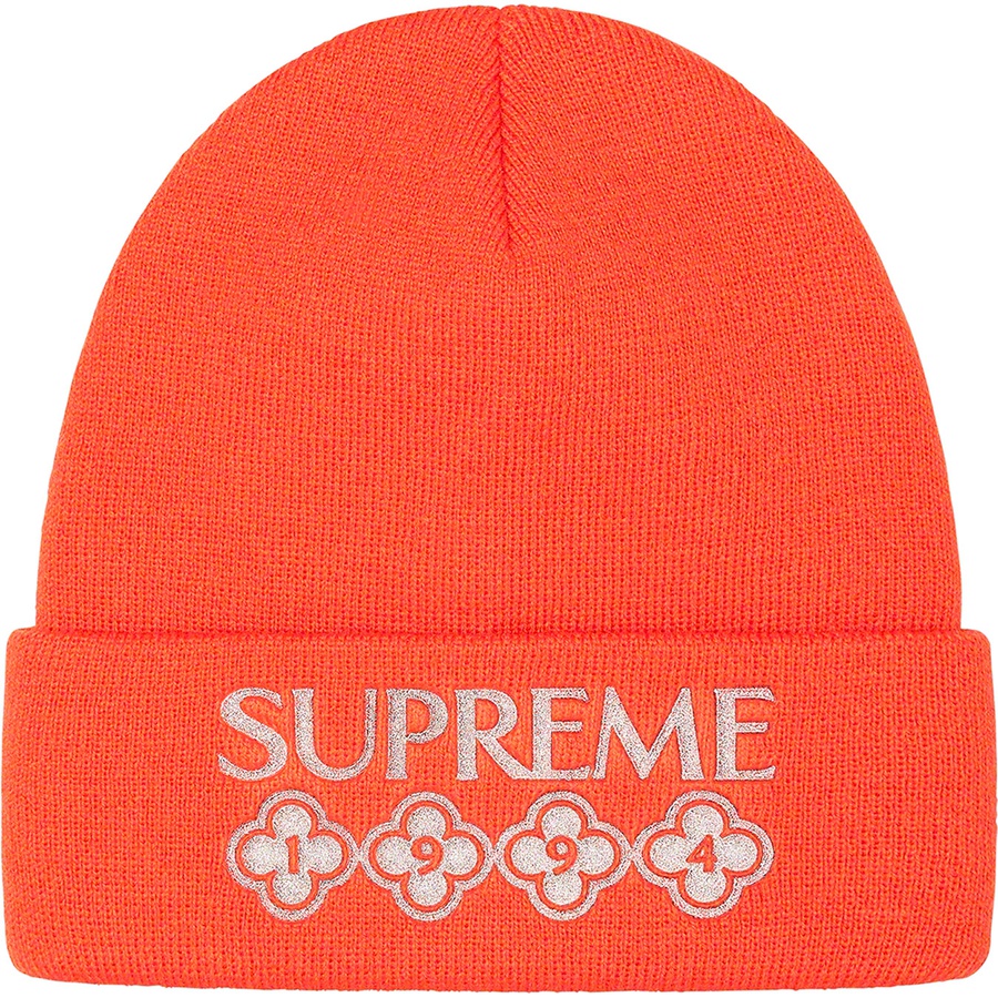Details on Glitter Beanie Orange from fall winter 2021 (Price is $38)