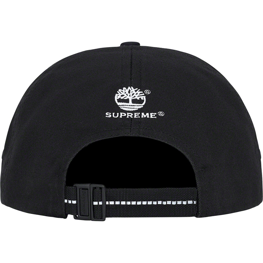 Details on Supreme Timberland 6-Panel Black from fall winter
                                                    2021 (Price is $48)