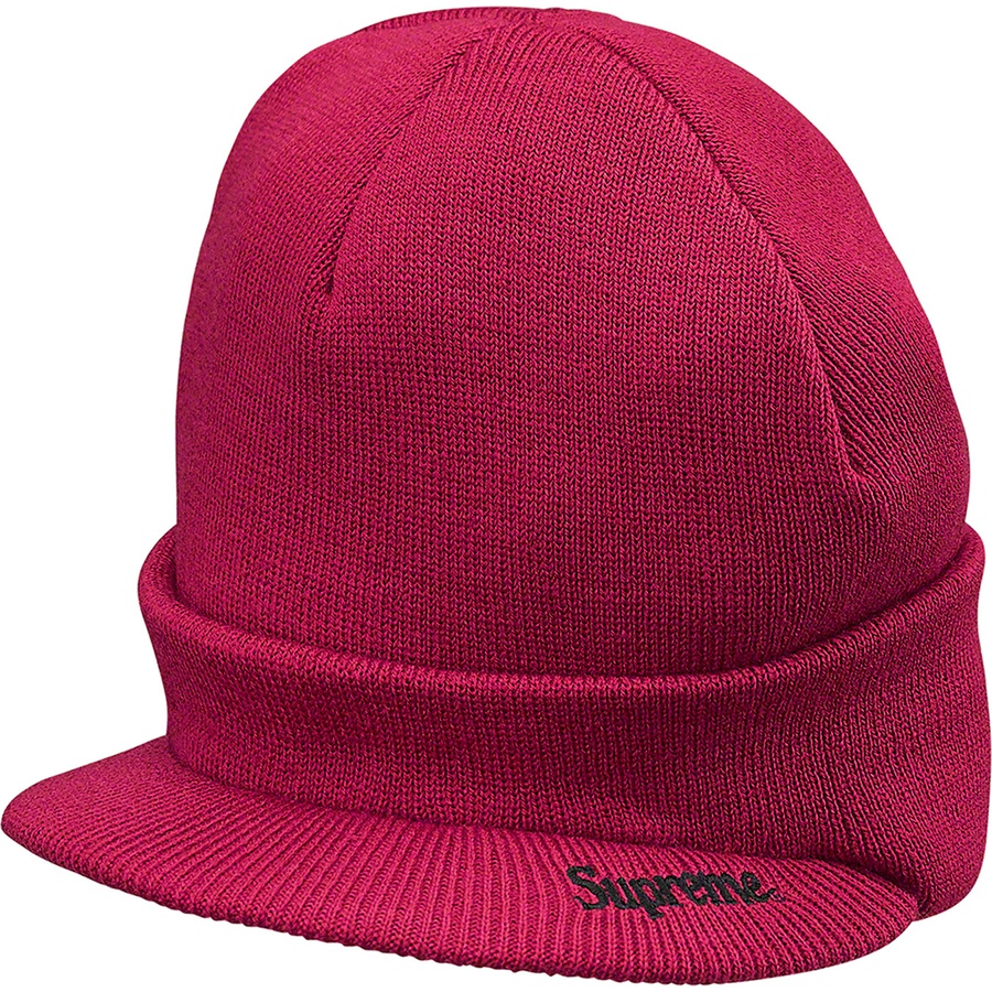 Details on Supreme Timberland Radar Beanie Burgundy from fall winter
                                                    2021 (Price is $38)