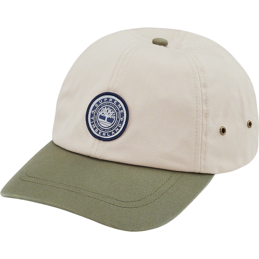 Details on Supreme Timberland 6-Panel Beige from fall winter
                                                    2021 (Price is $48)