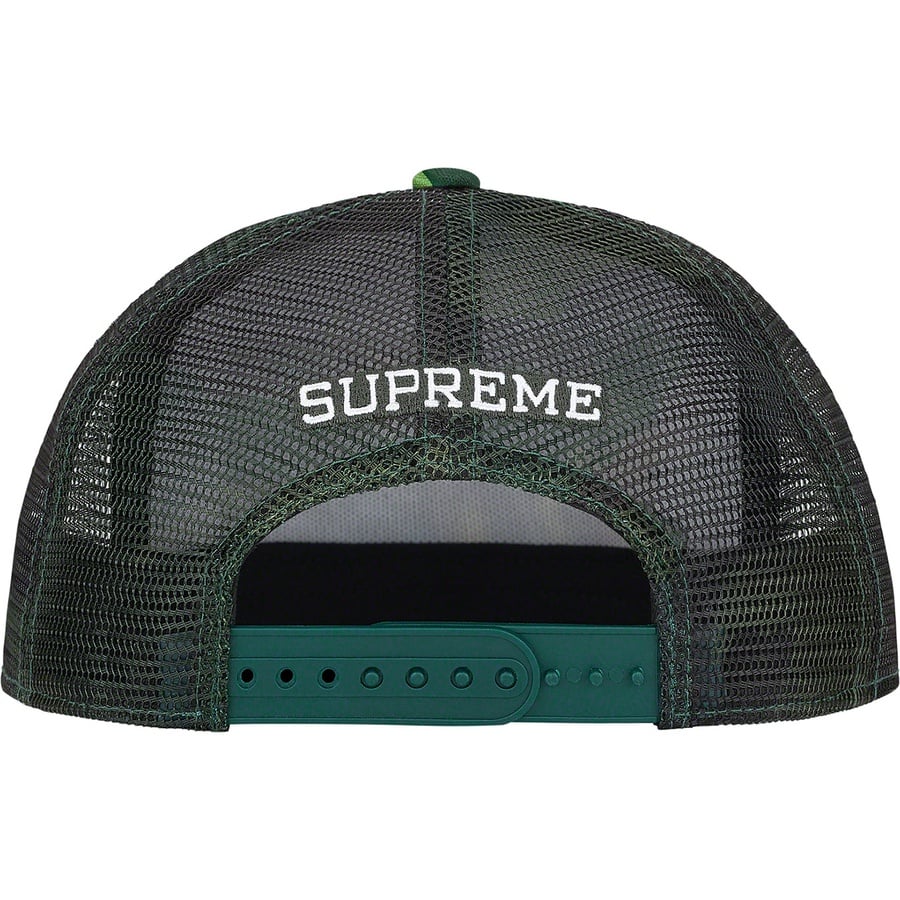 Details on Lady Pink Supreme Mesh Back 5-Panel Woodland Camo from fall winter
                                                    2021 (Price is $42)