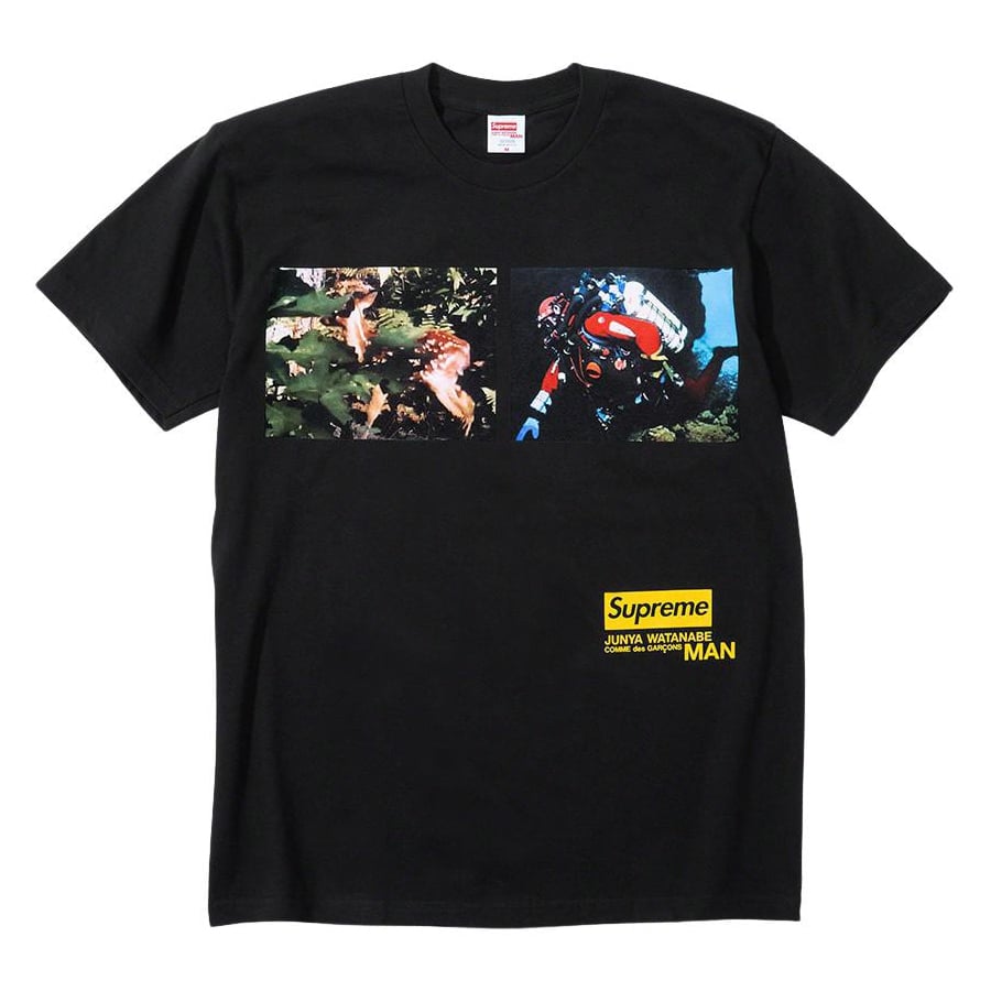Details on Supreme JUNYA WATANABE COMME des GARÇONS MAN Nature Tee  from fall winter 2021 (Price is $54)