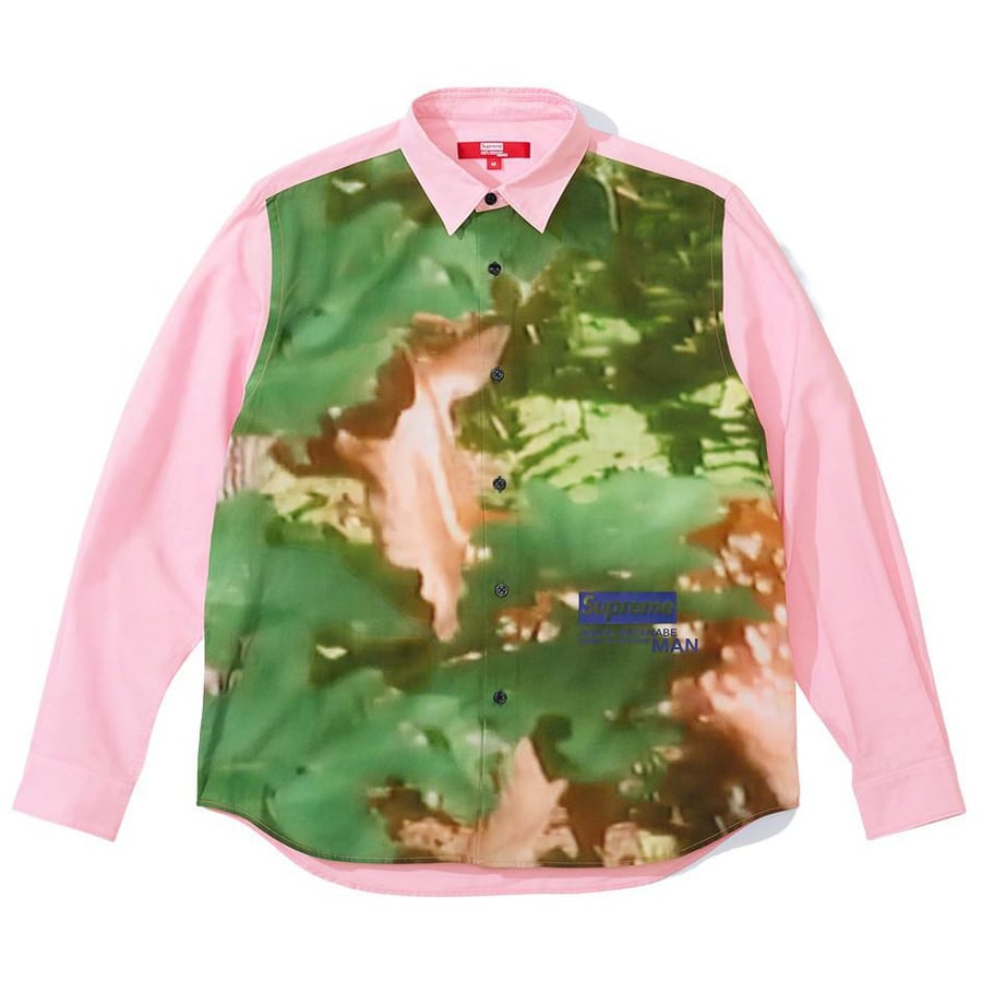 Details on Supreme JUNYA WATANABE COMME des GARÇONS MAN Nature Shirt  from fall winter 2021 (Price is $188)