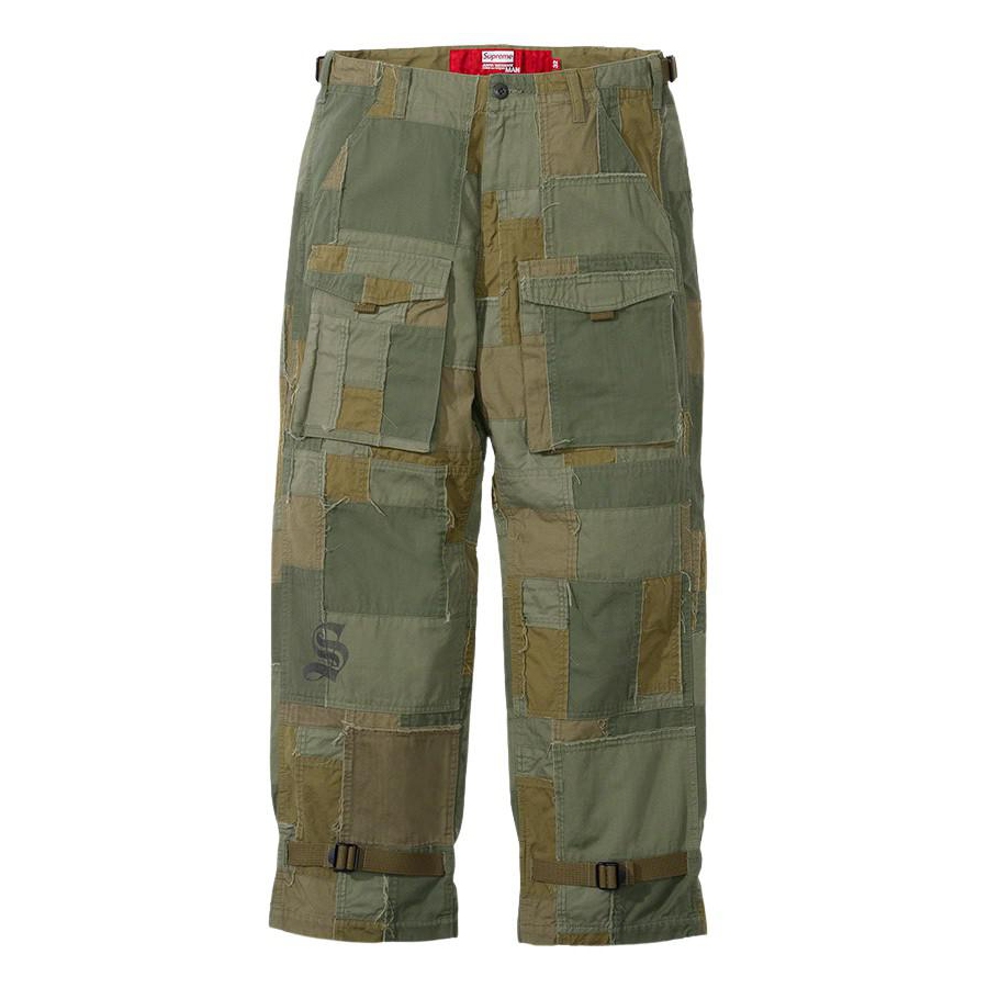 Details on Supreme JUNYA WATANABE COMME des GARÇONS MAN Patchwork Cargo Pant  from fall winter 2021 (Price is $398)