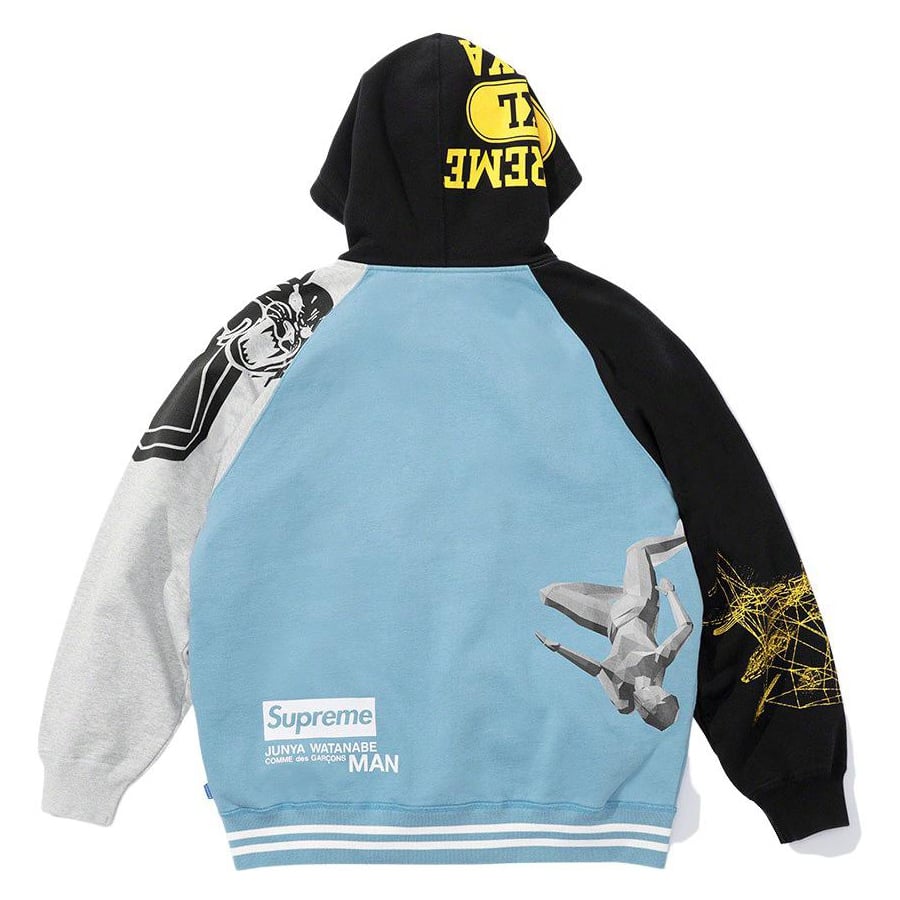 Details on Supreme JUNYA WATANABE COMME des GARÇONS MAN Zip Up Hooded Sweatshirt  from fall winter
                                                    2021 (Price is $228)