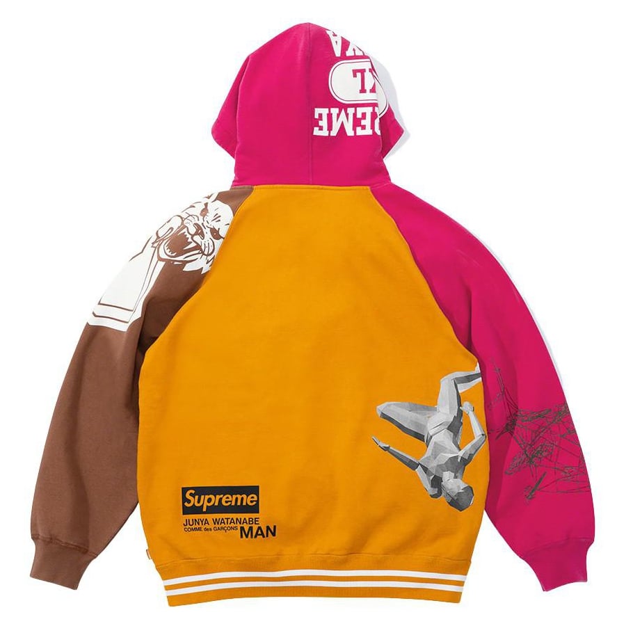 Details on Supreme JUNYA WATANABE COMME des GARÇONS MAN Zip Up Hooded Sweatshirt  from fall winter
                                                    2021 (Price is $228)