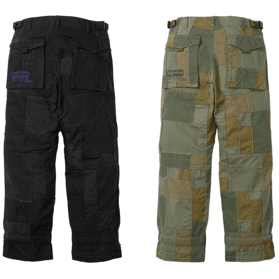 Details on Supreme JUNYA WATANABE COMME des GARÇONS MAN Patchwork Cargo Pant  from fall winter
                                                    2021 (Price is $398)