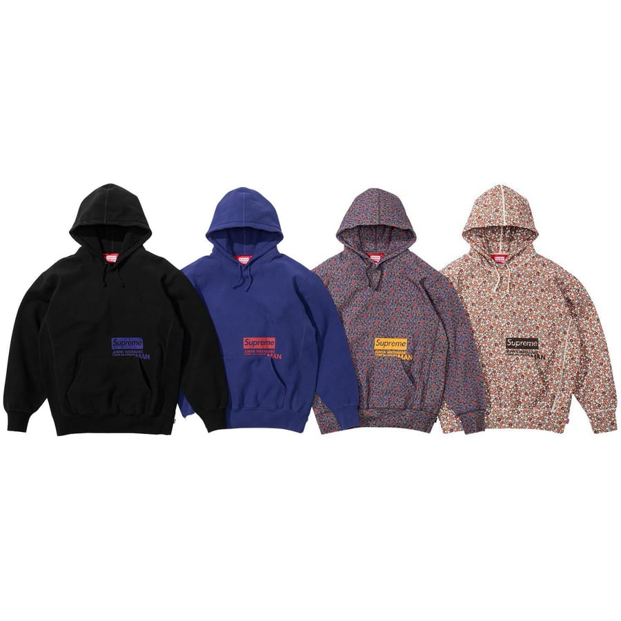 Details on Supreme JUNYA WATANABE COMME des GARÇONS MAN Hooded Sweatshirt from fall winter 2021 (Price is $178)