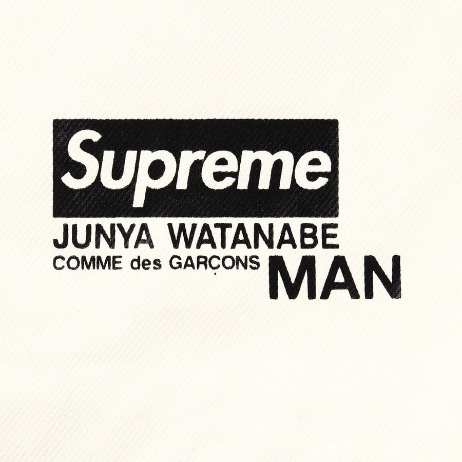 Details on Supreme JUNYA WATANABE COMME des GARÇONS MAN GORE-TEX Denim Parka Natural from fall winter
                                                    2021 (Price is $468)