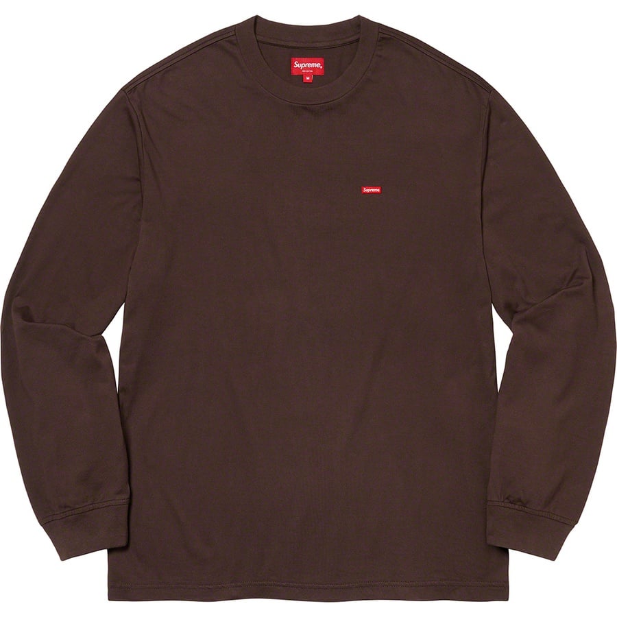 Details on Small Box L S Tee Dark Brown from fall winter 2021 (Price is $68)