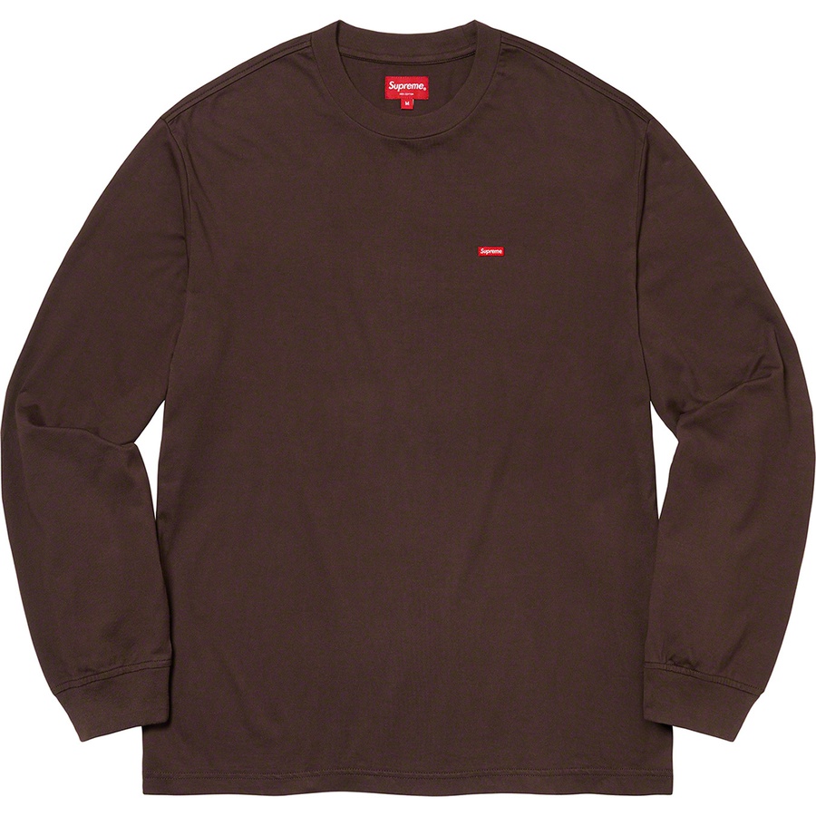 Details on Small Box L S Tee Dark Brown from fall winter
                                                    2021 (Price is $68)