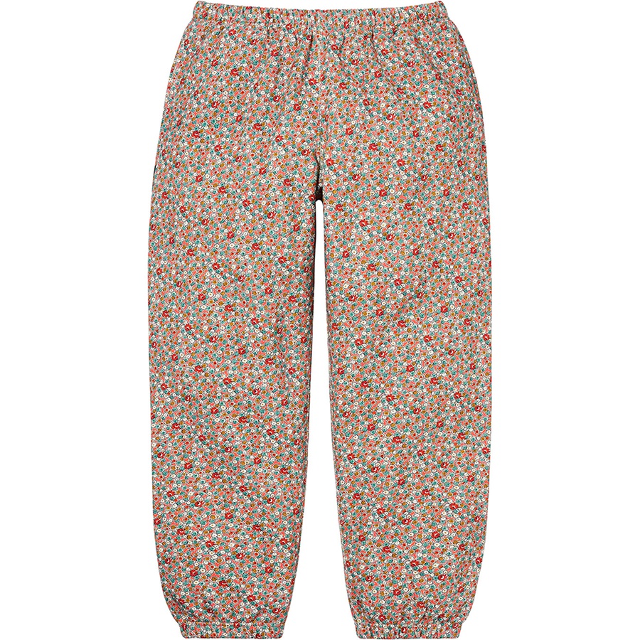 Details on Supreme JUNYA WATANABE COMME des GARÇONS MAN Sweatpant Pink Flowers from fall winter
                                                    2021 (Price is $168)