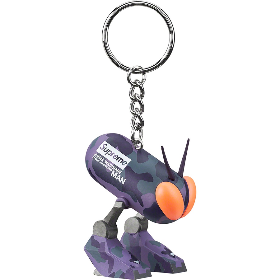 Details on Supreme JUNYA WATANABE COMME des GARÇONS MAN Bug Keychain Purple Camo from fall winter
                                                    2021 (Price is $32)