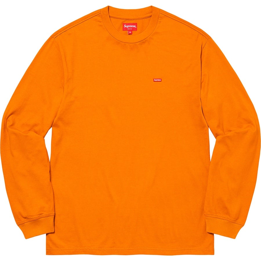 Details on Small Box L S Tee Dark Orange from fall winter
                                                    2021 (Price is $68)