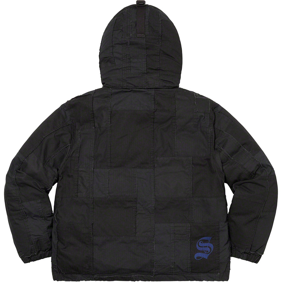 Details on Supreme JUNYA WATANABE COMME des GARÇONS MAN Patchwork Puffy Jacket Black from fall winter
                                                    2021 (Price is $648)