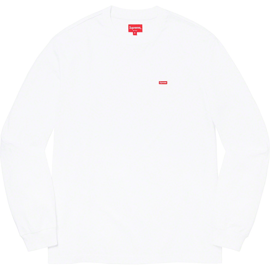 Details on Small Box L S Tee White from fall winter 2021 (Price is $68)