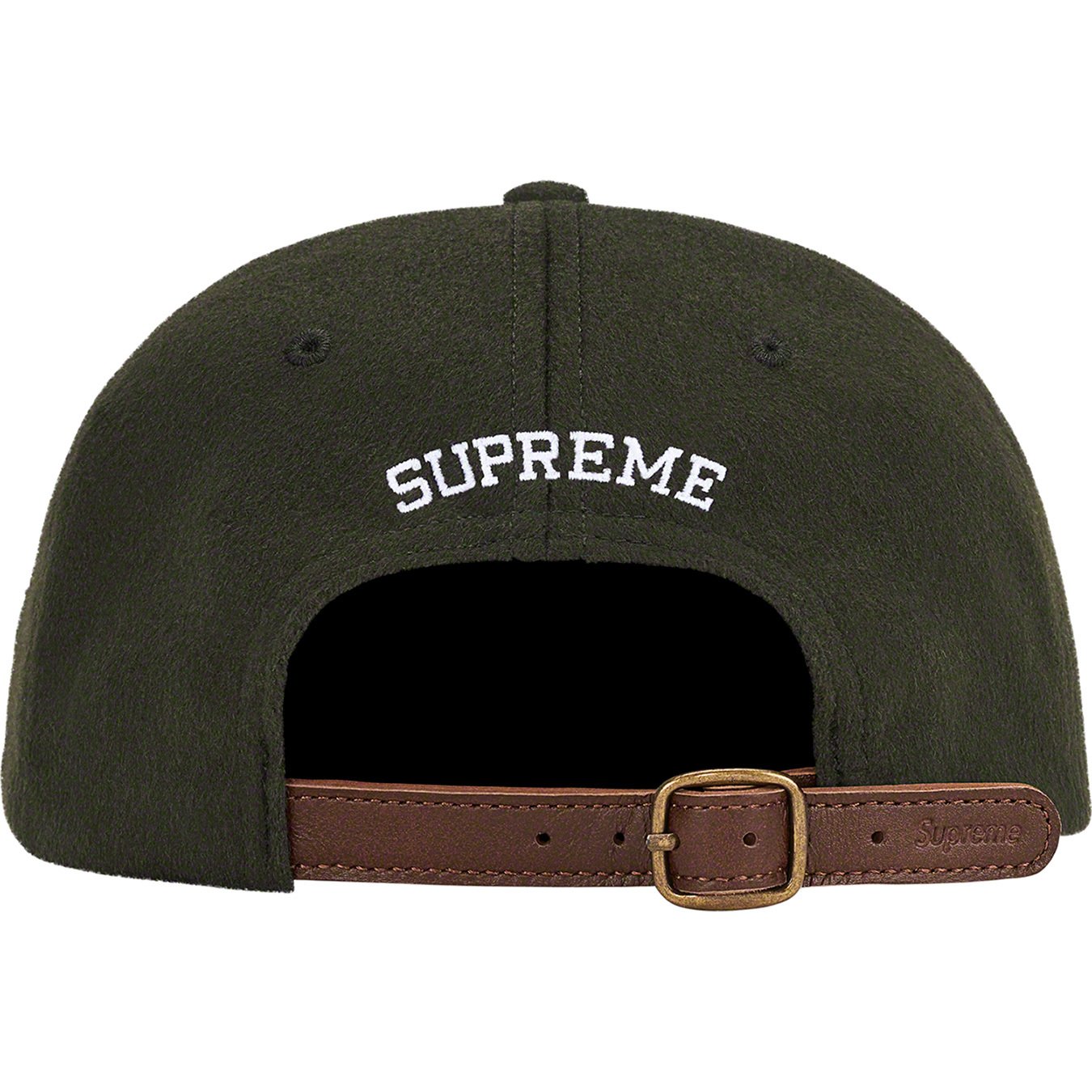 Supreme Wool S Logo 6-Panel Cap Olive