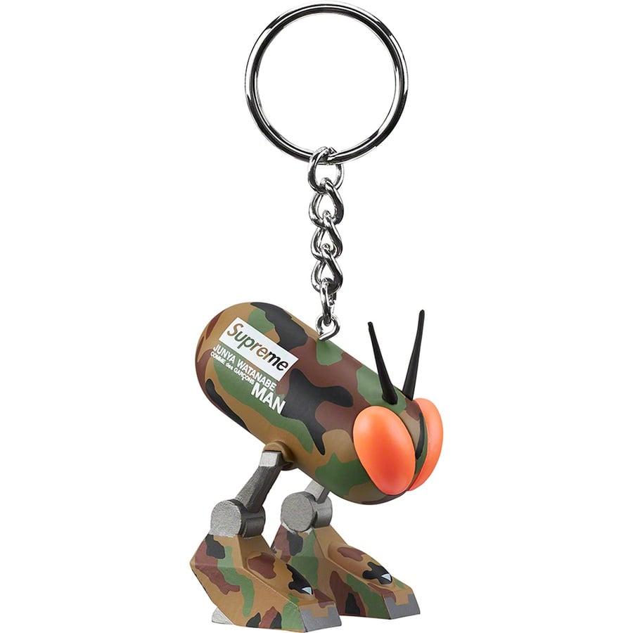 Details on Supreme JUNYA WATANABE COMME des GARÇONS MAN Bug Keychain Woodland Camo from fall winter
                                                    2021 (Price is $32)