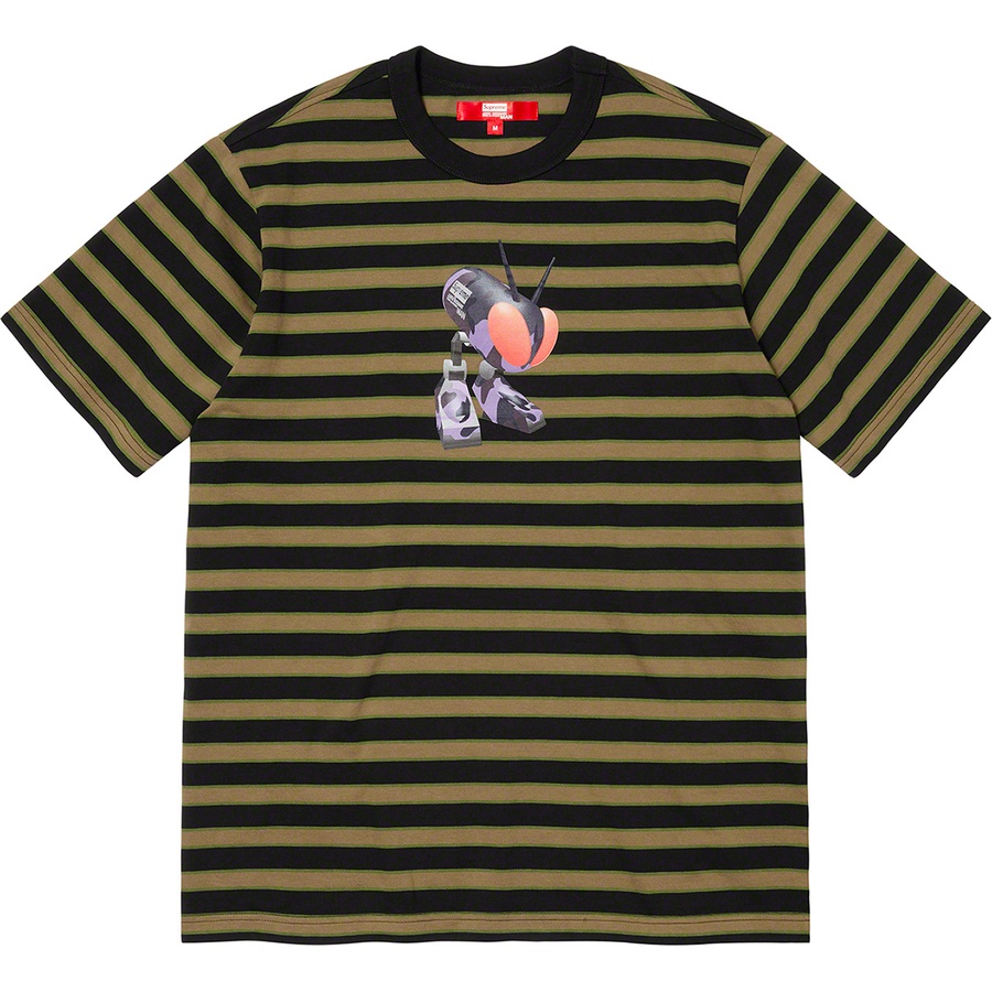 Details on Supreme JUNYA WATANABE COMME des GARÇONS MAN Stripe S S Top Black from fall winter
                                                    2021 (Price is $98)