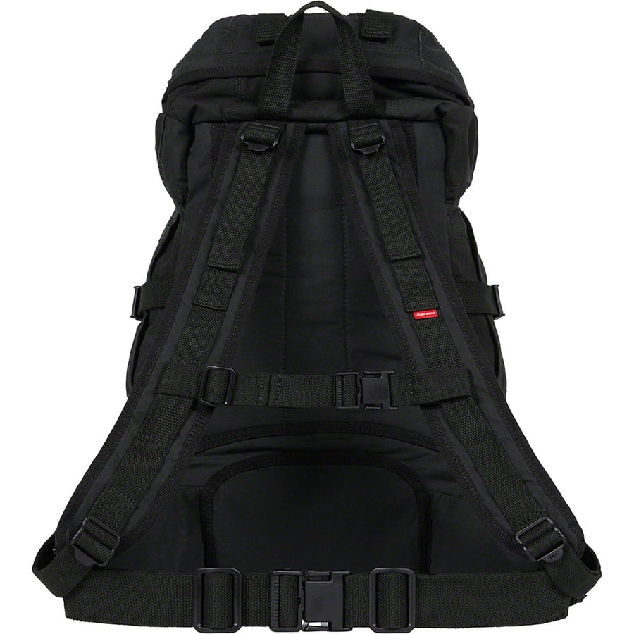 Details on Supreme JUNYA WATANABE COMME des GARÇONS MAN Patchwork Backpack Black from fall winter
                                                    2021 (Price is $198)