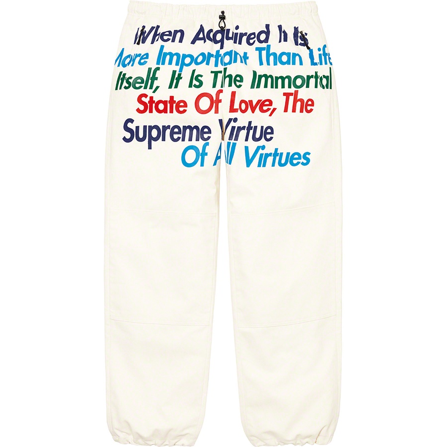 Details on Supreme JUNYA WATANABE COMME des GARÇONS MAN GORE-TEX Denim Pant Natural from fall winter 2021 (Price is $288)