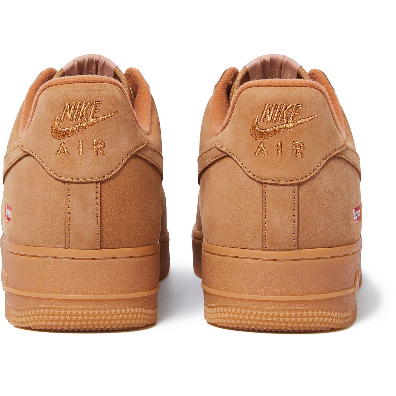 Supreme x Nike Air Force 1 Low Wheat Details