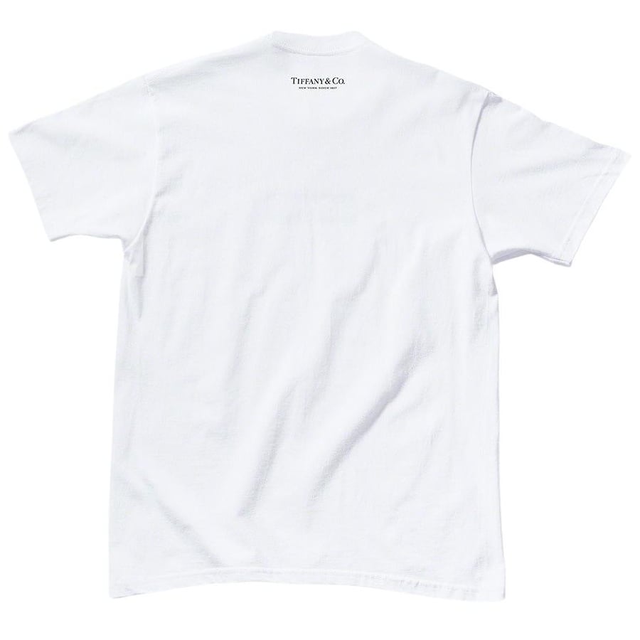 Details on Supreme Tiffany & Co. Box Logo Tee  from fall winter 2021 (Price is $54)