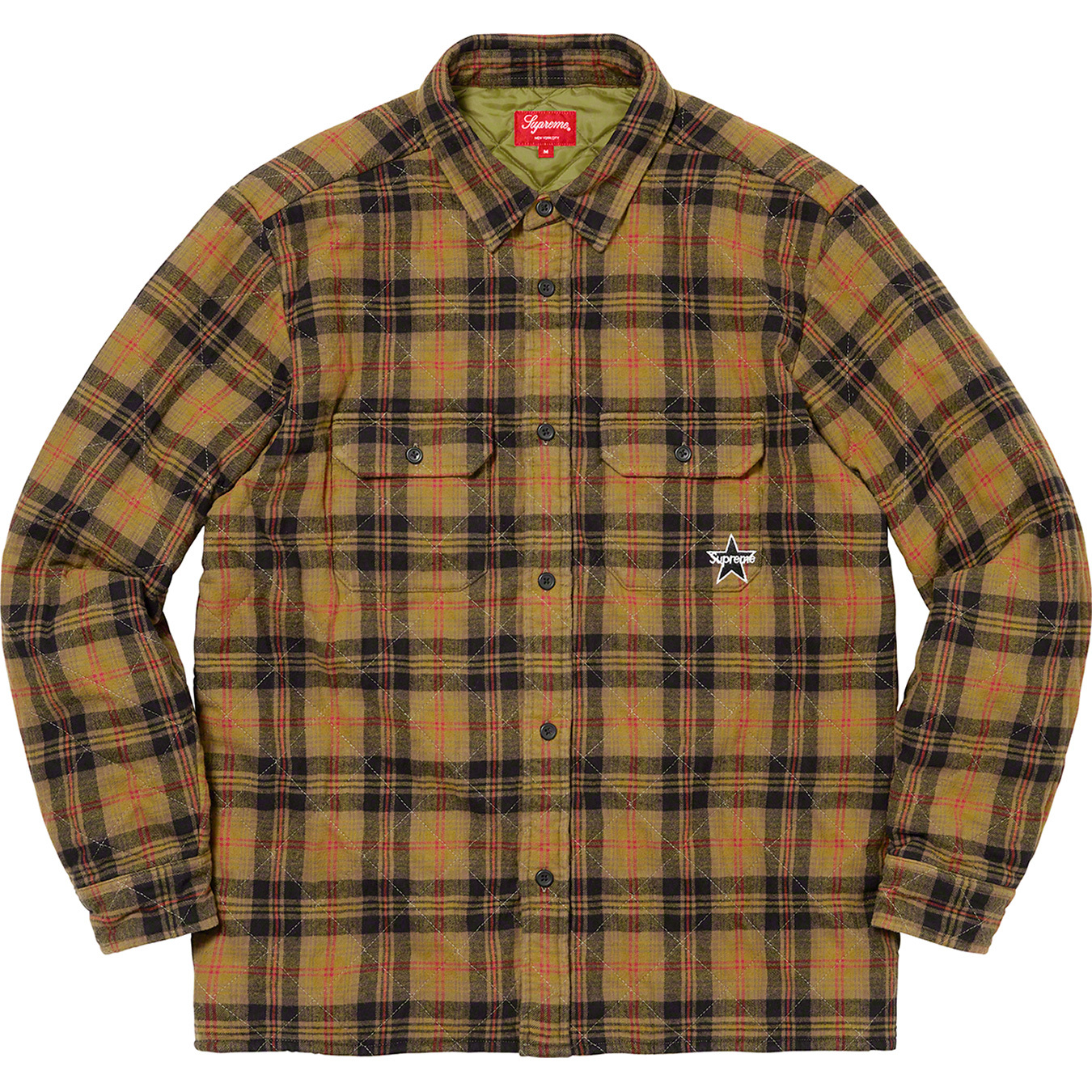 Quilted Plaid Flannel Shirt - Supreme Community