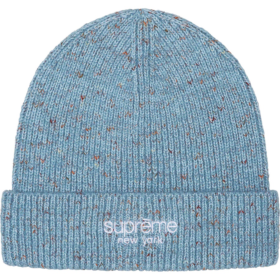 Details on Rainbow Speckle Beanie Blue from fall winter
                                                    2021 (Price is $48)