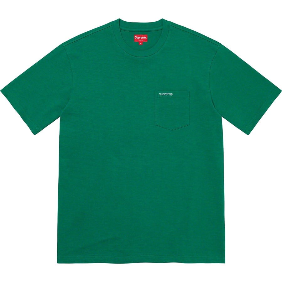 Details on S S Pocket Tee Green from fall winter 2021 (Price is $60)