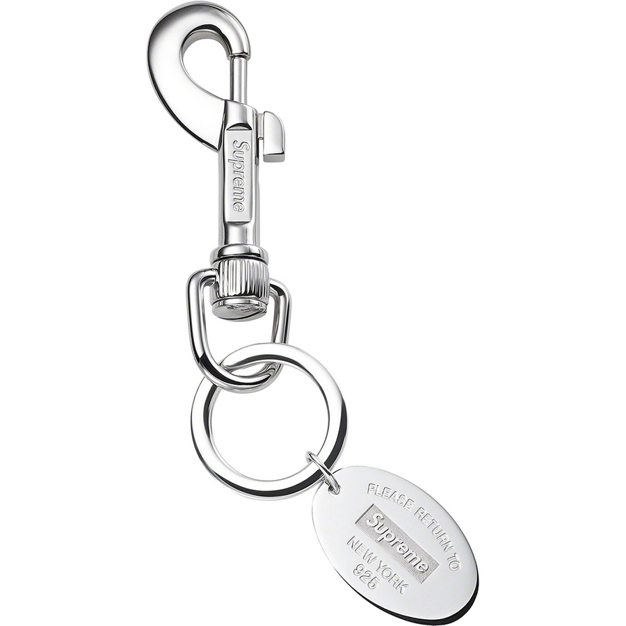 Supreme Supreme Tiffany & Co. Return to Tiffany Oval Tag Keyring (FW21) - Silver - $300