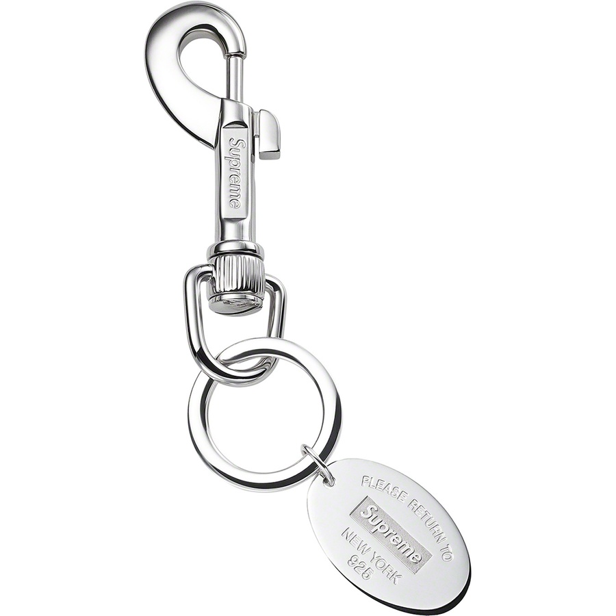 Details on Supreme Tiffany & Co. Return to Tiffany Oval Tag Keyring Silver from fall winter
                                                    2021 (Price is $300)