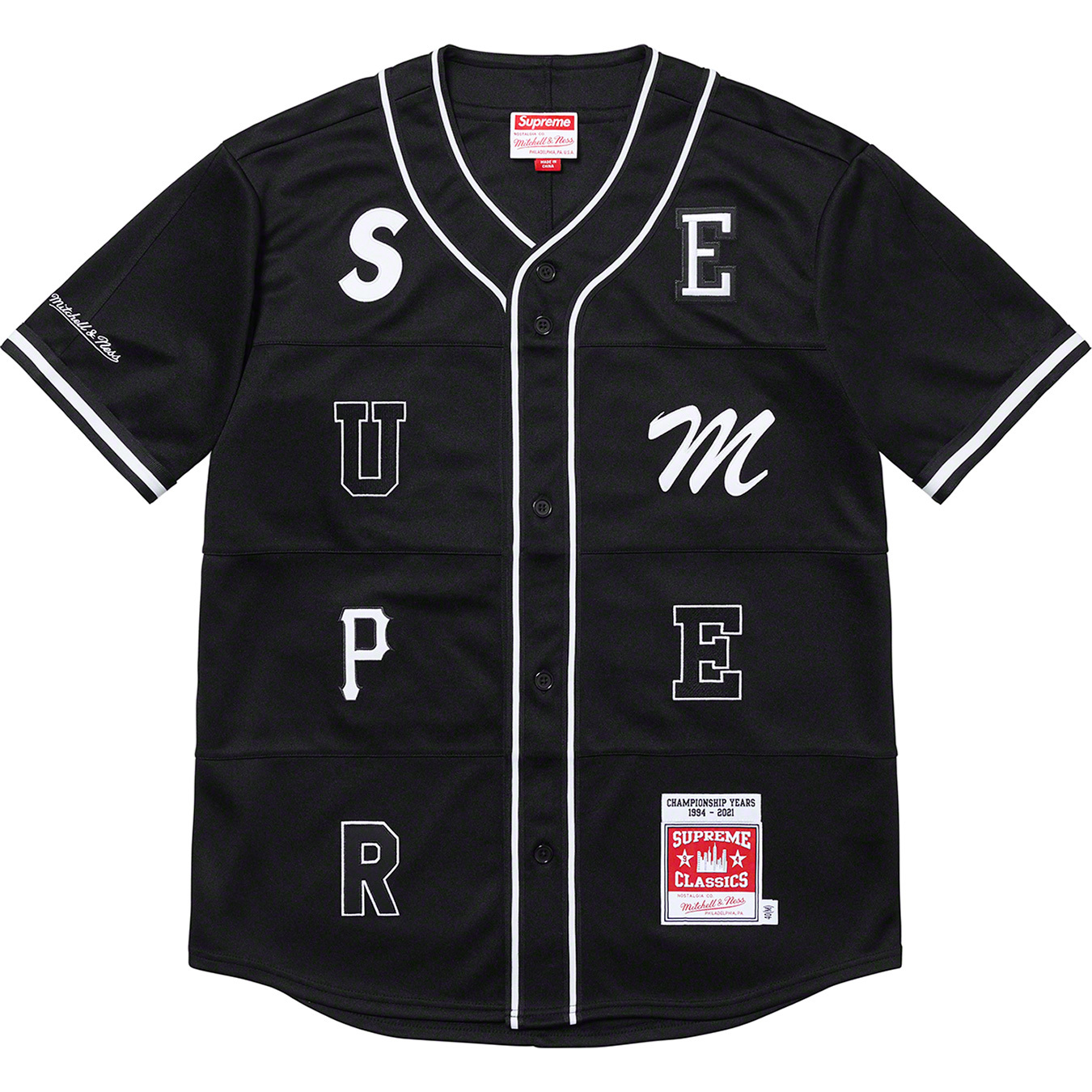 Mitchell & Ness Patchwork Baseball Jersey - fall winter 2021 - Supreme