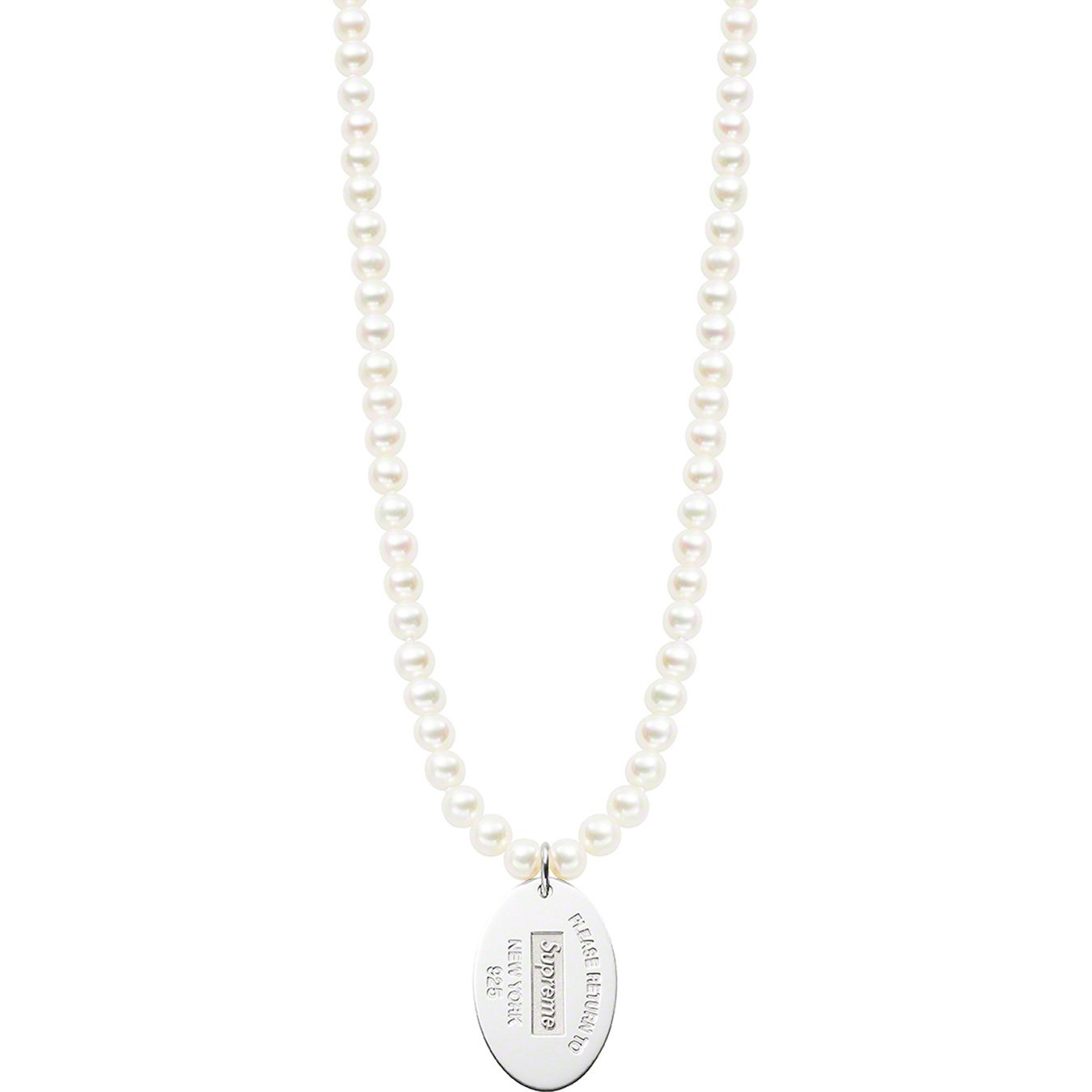 閱卷室》【現貨】Supreme Tiffany & Co.Pearl Necklace 配件珍珠項鍊首飾飾品| 蝦皮購物